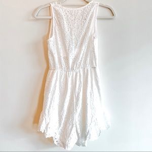 Small White Eyelet Romper